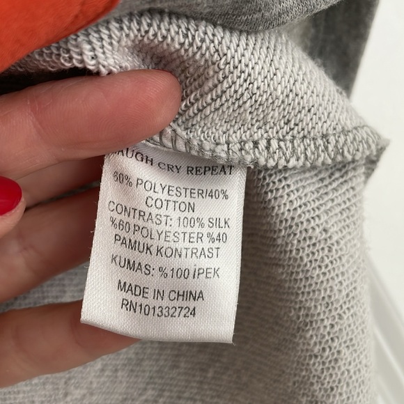 LaughCryRepeat silk heart terry top - Picture 5 of 8